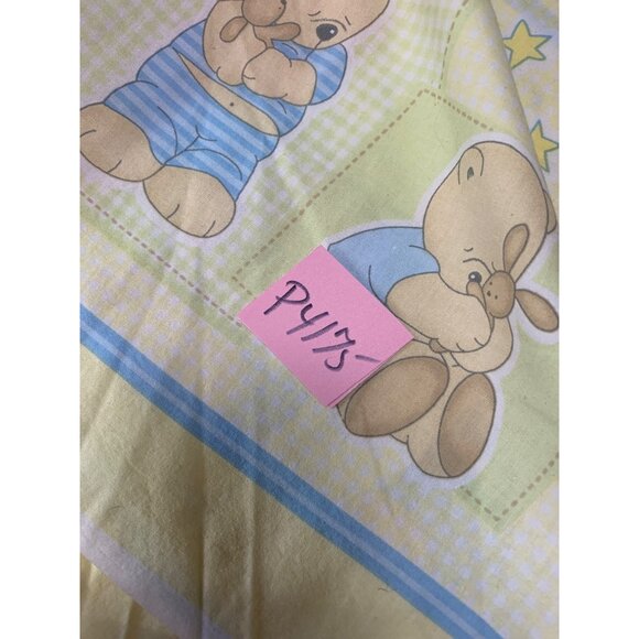 Vintage Concord Twinkle Bear Nursery Fabric 1 yard Cotton Blend Baby Print Yello - Picture 6 of 6
